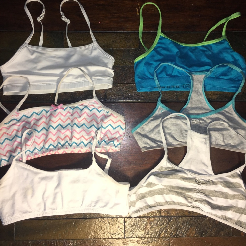 Lot of 6 Training Bras