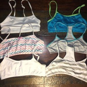 Lot of 6 Training Bras