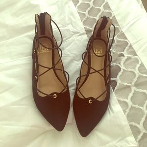 Lace Up Flats(Brand New)