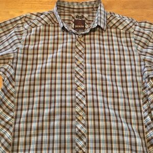 Prana Long sleeve Shirt (Slim Fit) Size (L)