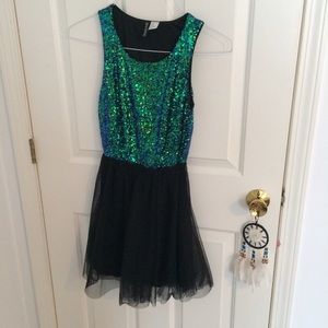 Sequin/tulle dress
