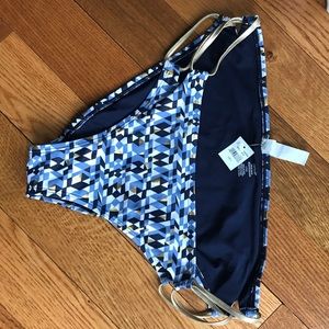NWT 🌟Aerie High Waisted Bikini Bottom Geo Print