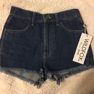 Wildfox high rise Helena shorts