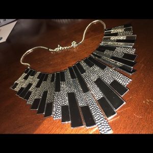 Black and silver necklace