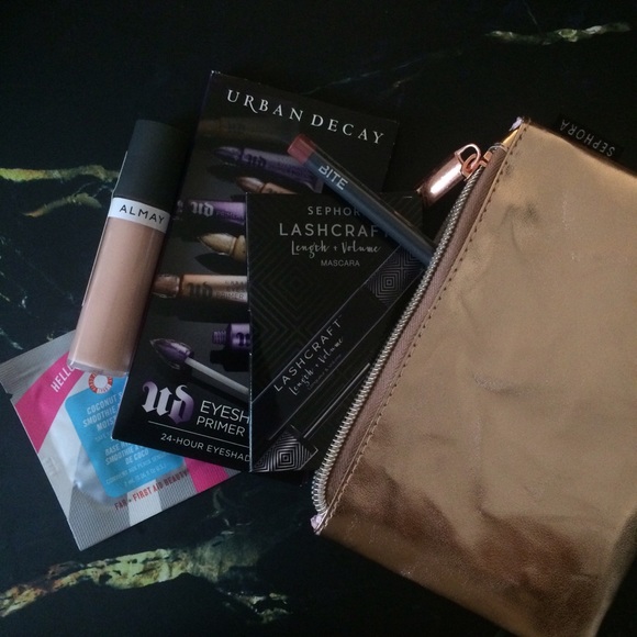 Sephora, Bite, Urban Decay & Almay Gold Bag - Picture 4 of 5