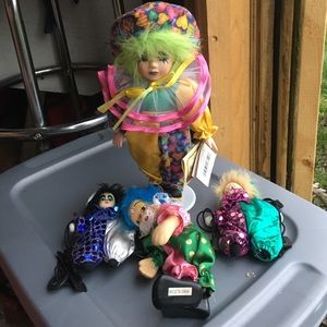 Porcelain clown lot