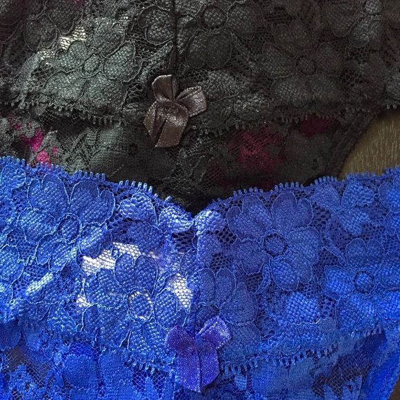 NEW 6 colourful bright lace Thong Panties - Picture 3 of 4