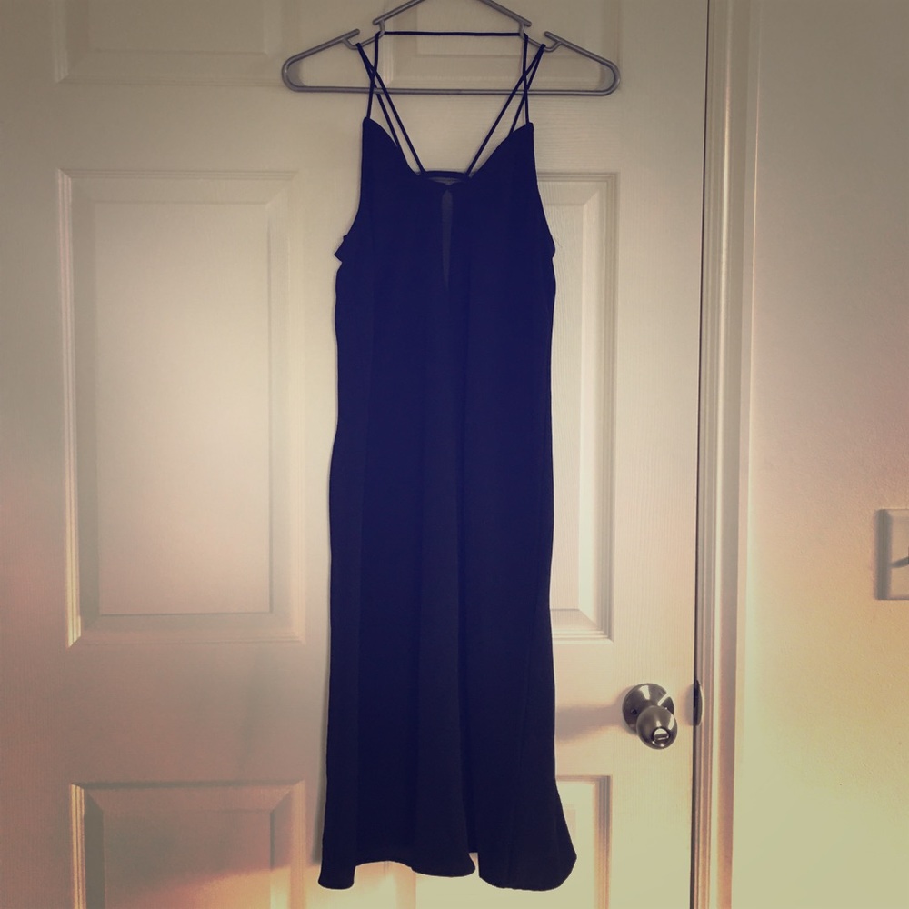 Sexy Strappy Black Summer Dress