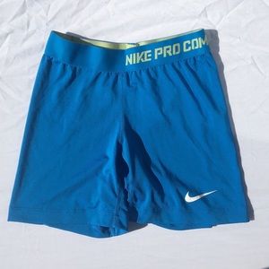 Nike Pro Combat Light Blue Spandex : small