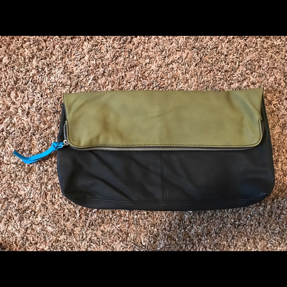 12x12 H&M fold over clutch