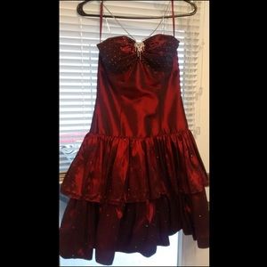 Red prom or homecoming dress