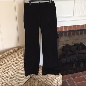 Wide-leg, black Khaki pants