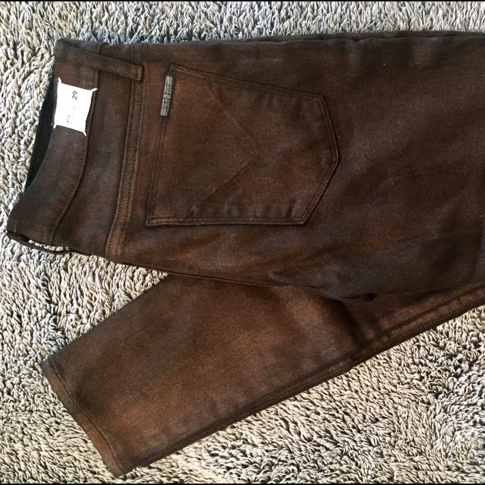 UNIQUE Hudson Nico bronze skinny jeans sz 29