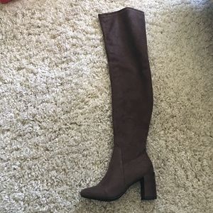 Brown Thigh High Boots