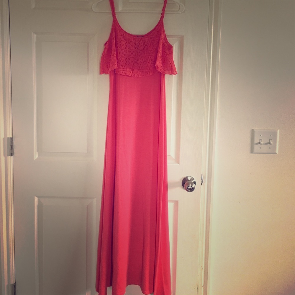 Coral Maxi Dress