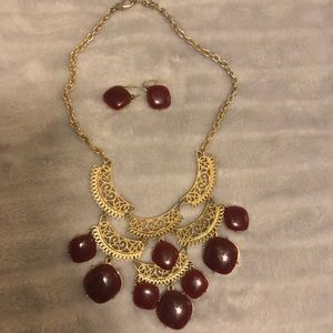 Necklace with earrings