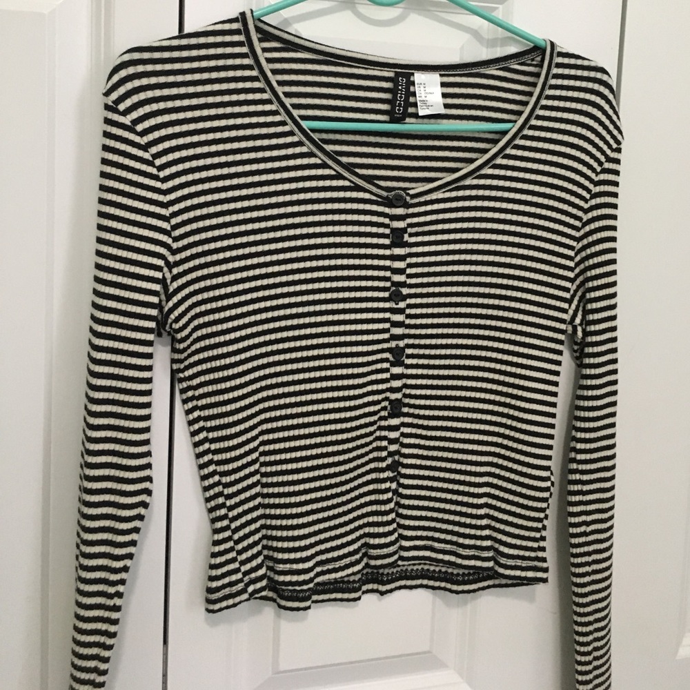 H&M Long Sleeve Crop Top