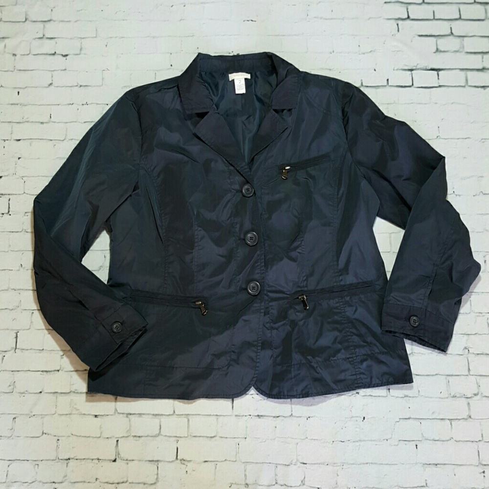 Chico's Navy Windbreaker
