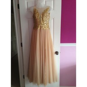 Beautiful Gold Prom Dress