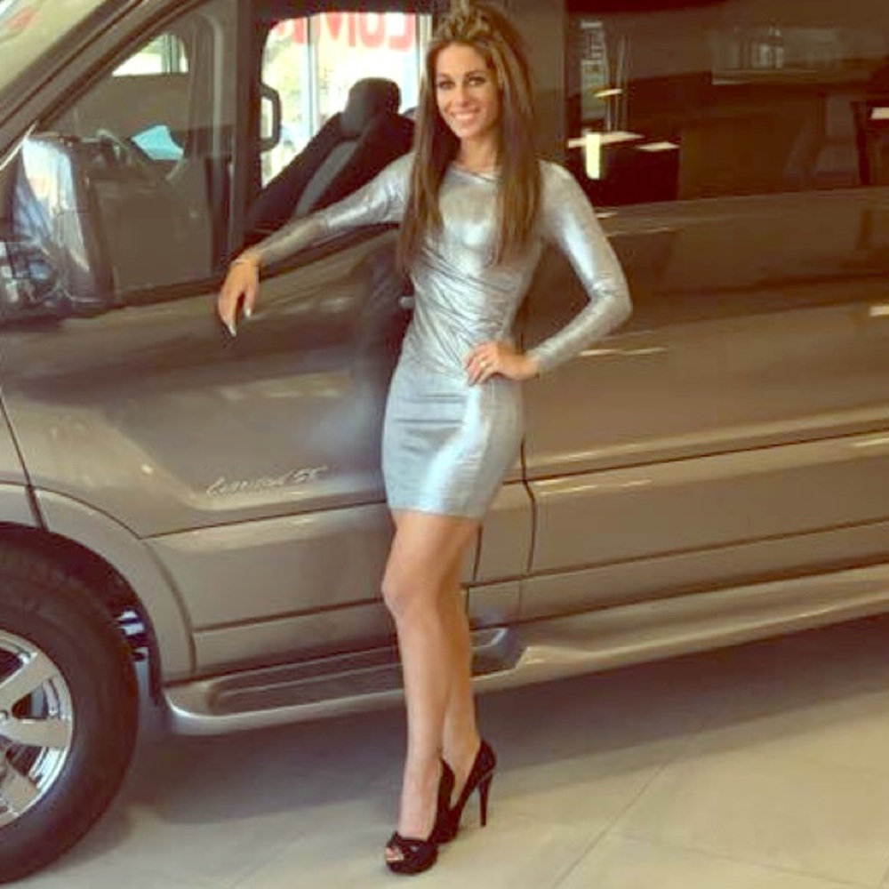 Silver Long Sleeved Dress