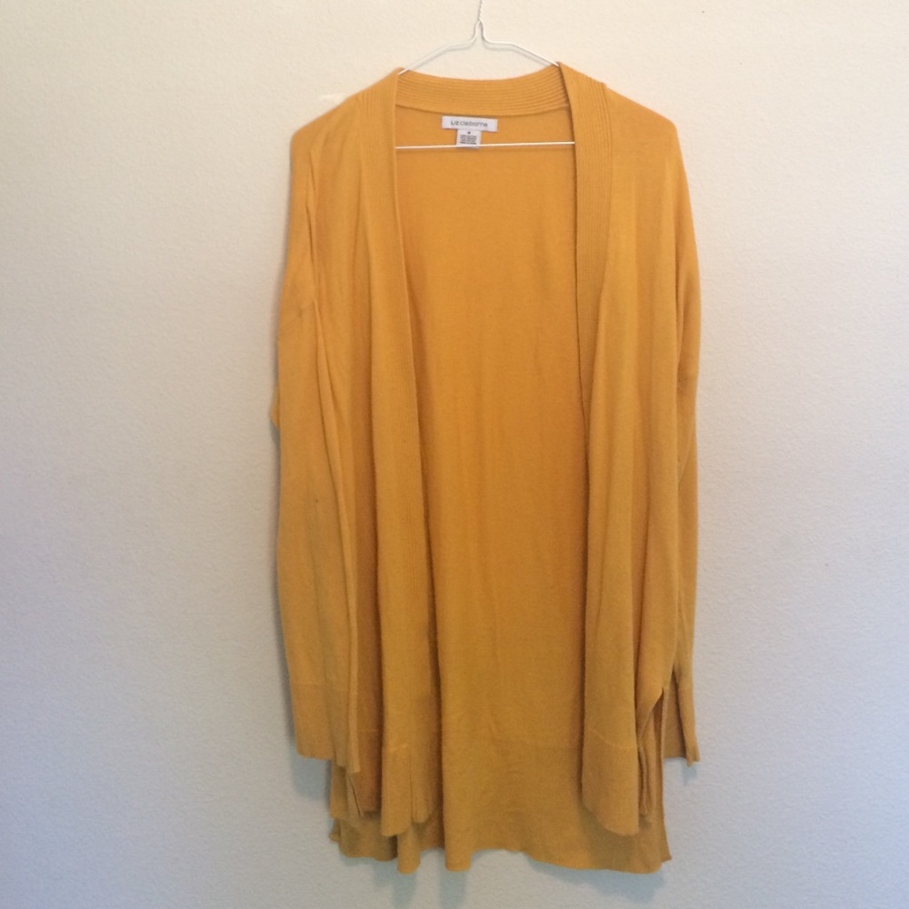 Mustard Yellow Long Cardigan