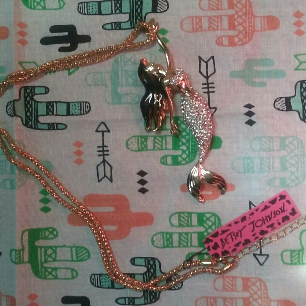 Betsey Johnson mermaid necklace
