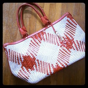 Cole Haan Woven Leather Tote