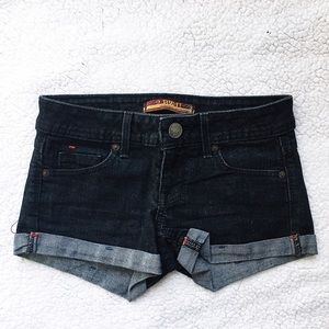 Dark denim shorts