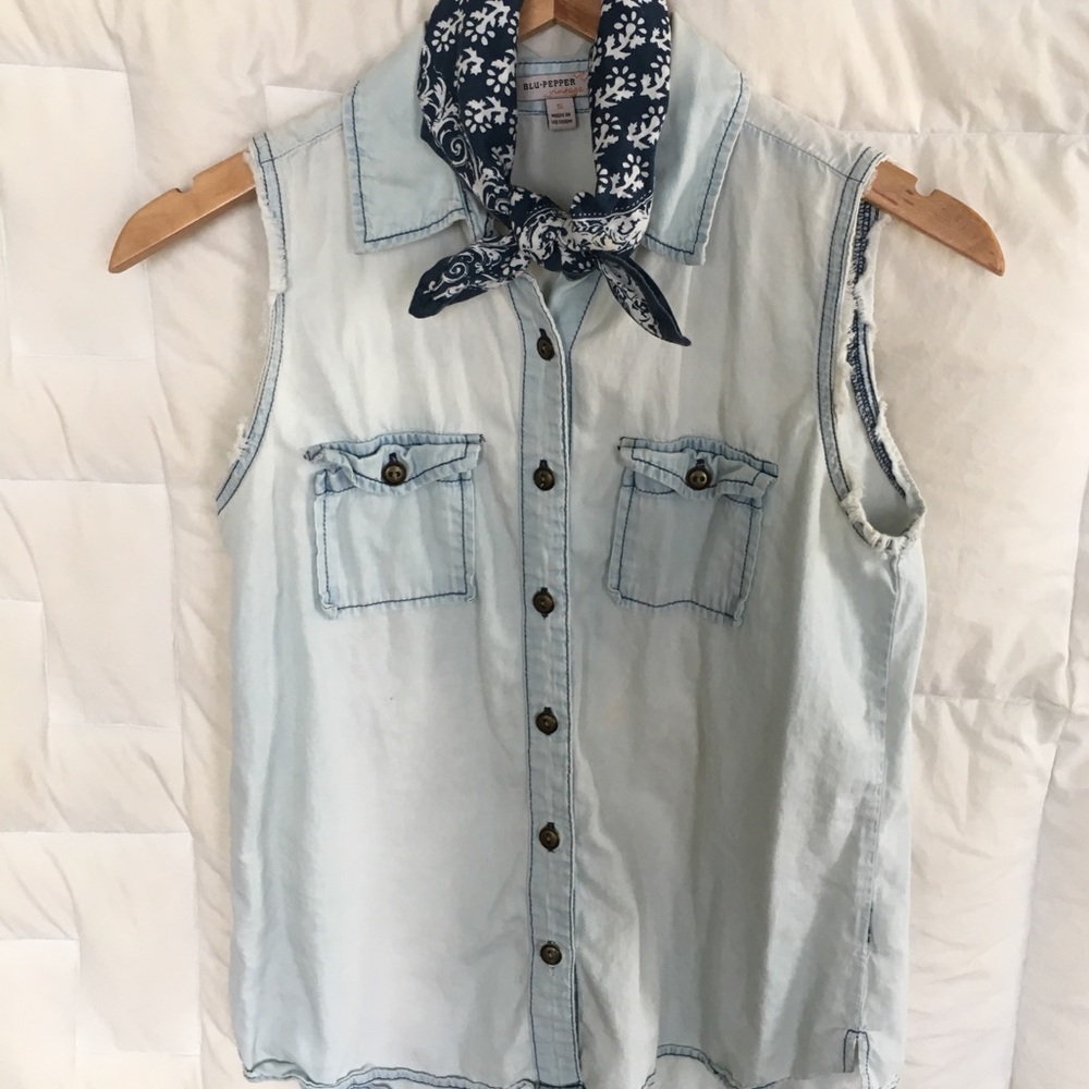 Denim top