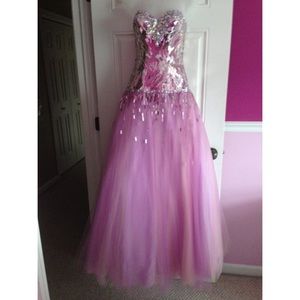 Embellished Bodice Corset Ball Gown