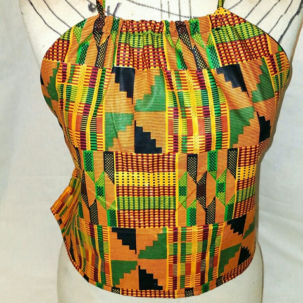 Kente halter top/Ankara top/African clothing
