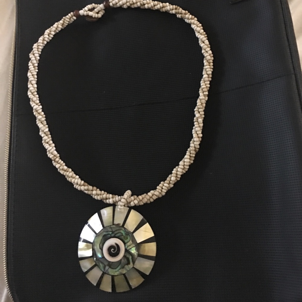 Shell/bead necklace from Playa Del Carman. New
