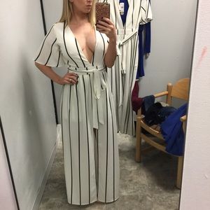 Striped Maxi Romper