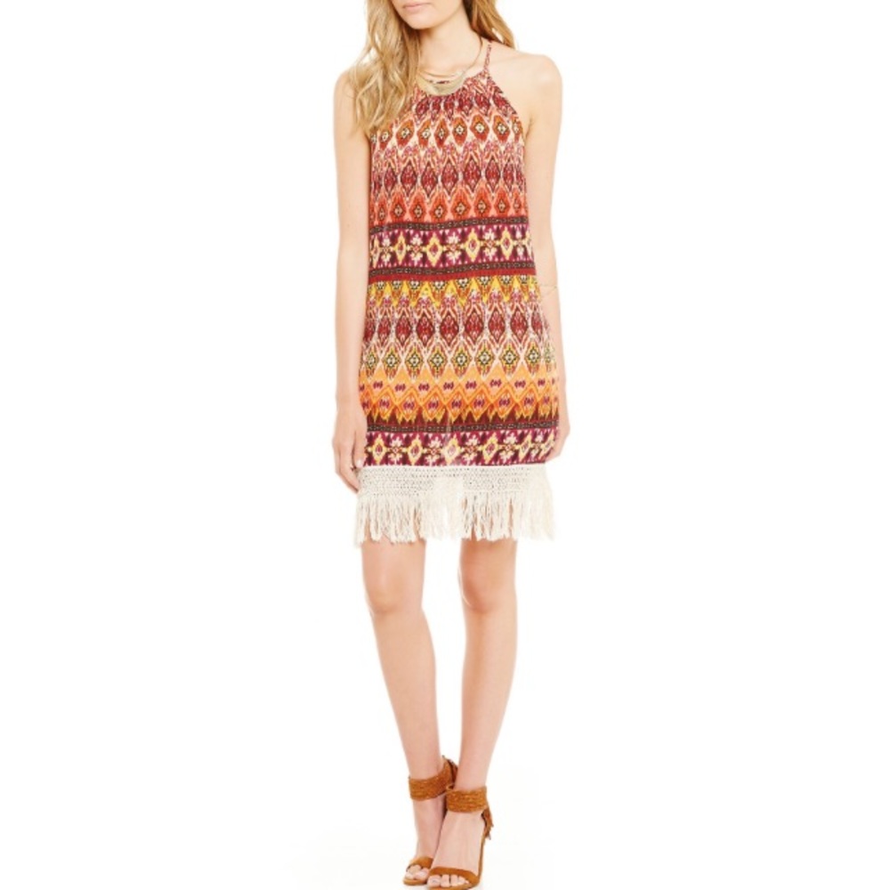 NWT Band of Gypsies Halter Boho Midi Dress