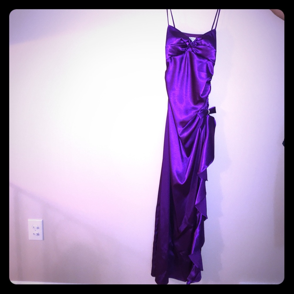 Cache Purple Prom Dress