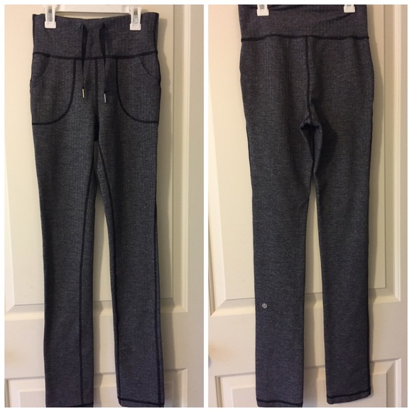 lululemon athletica Pants - Lululemon herringbone high waist leggings sz 6