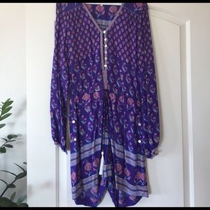 Purple floral print romper! Amazing!!