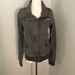 Size M, Element brand gray bomber jacket