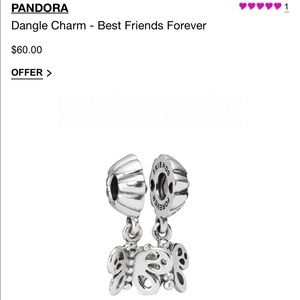 Pandora Dangle Butterfly Friends Forever Charms!