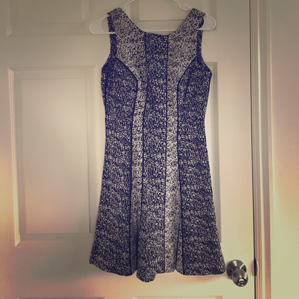 Fit and Flare Charcoal Blended Dress