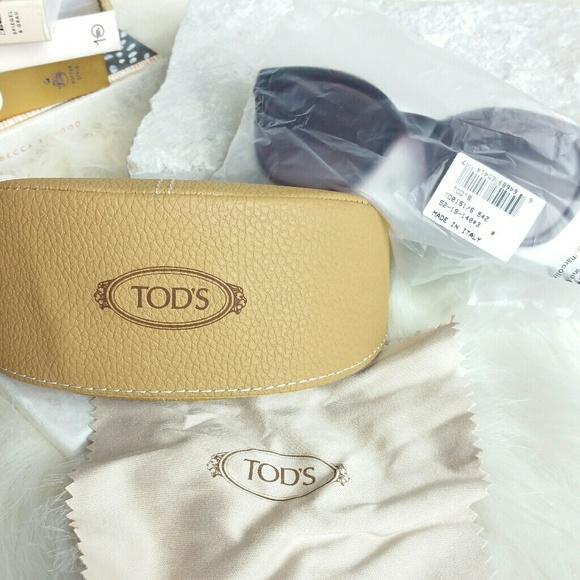 TOD\'S cat eye sunglasses braided leather red main image 6
