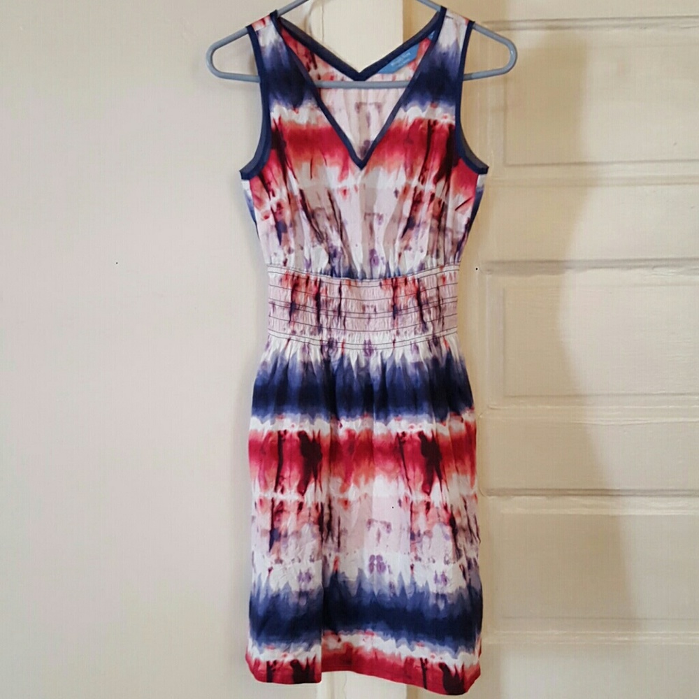 vera wang tie dye dress