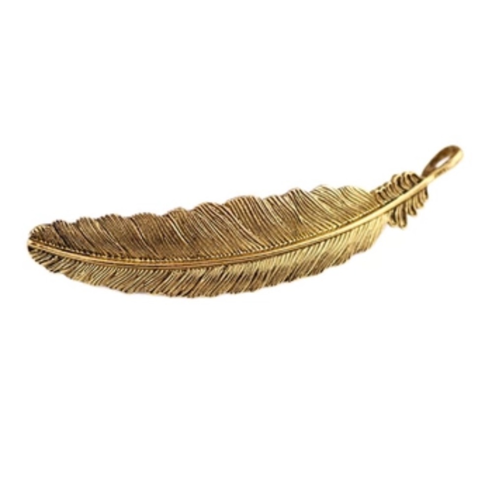 Gold Feather/Leaf Fashion Hair Accessory