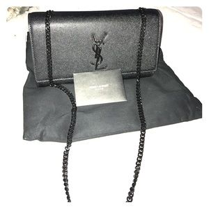 Yves Saint Laurent MEDIUM MONOGRAM  SATCHEL BLACK