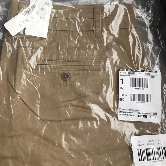 NWT Khaki J.Crew 3" chino shorts - Picture 4 of 5