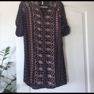 Dark purple shirt dress by Spell