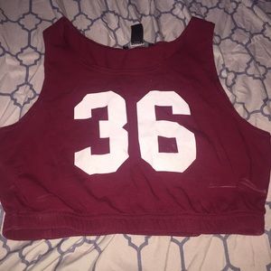 36 Forever 21 Logo Crop Tank