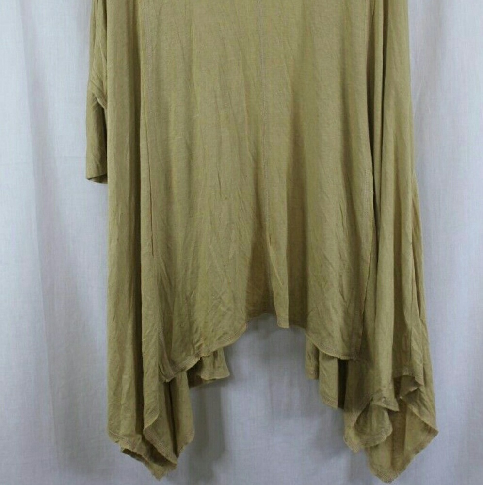 BOBEAU GOLD JACKET OPEN FRONT 3/4 SLEEVE - Picture 3 of 3