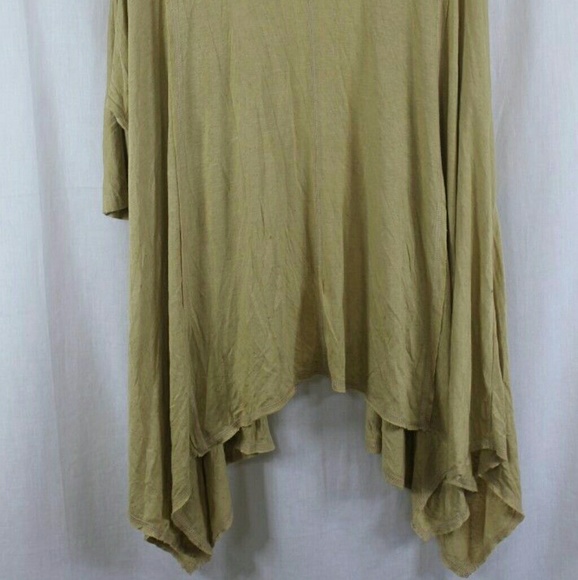 BOBEAU GOLD JACKET OPEN FRONT 3/4 SLEEVE - Picture 3 of 3