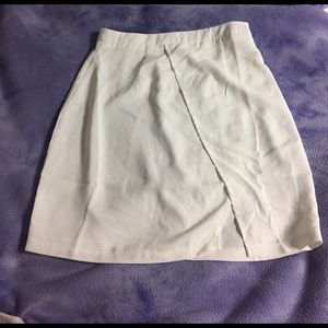 Brand new high waisted white skirt